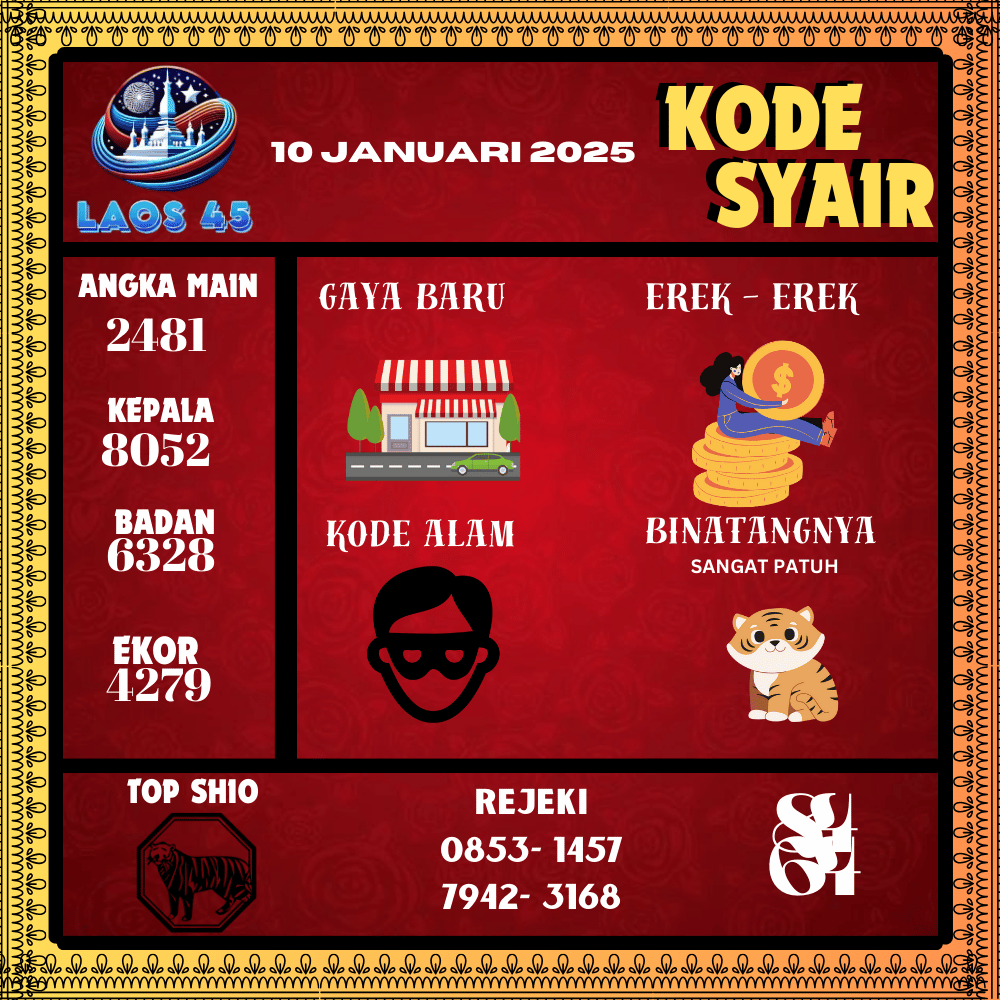 Kode Syair Laos45 Pools - Januari Pools
