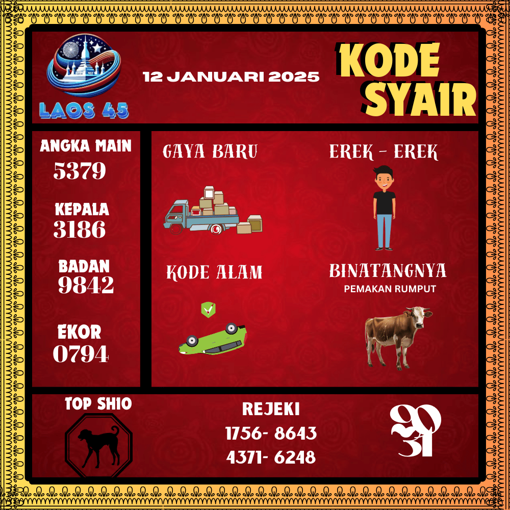 Kode Syair Laos45 Pools - Januari Pools
