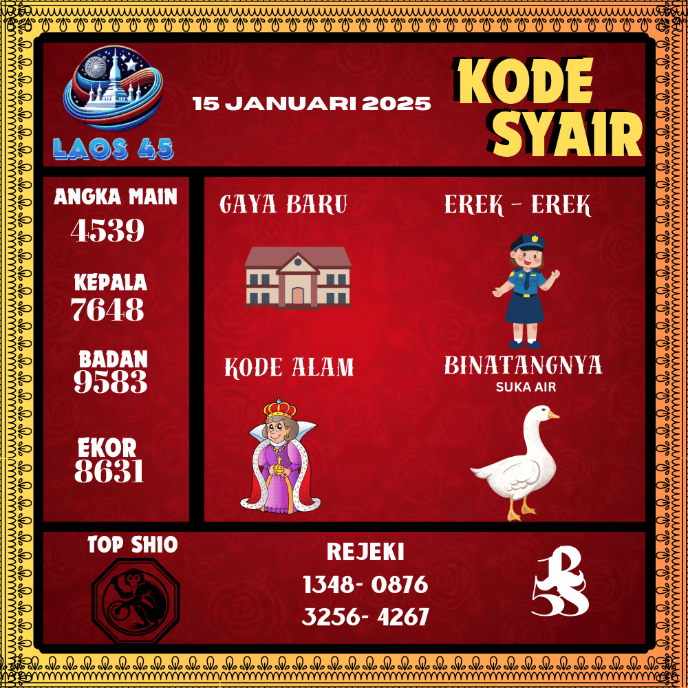 Kode Syair Laos45 Pools - Januari Pools
