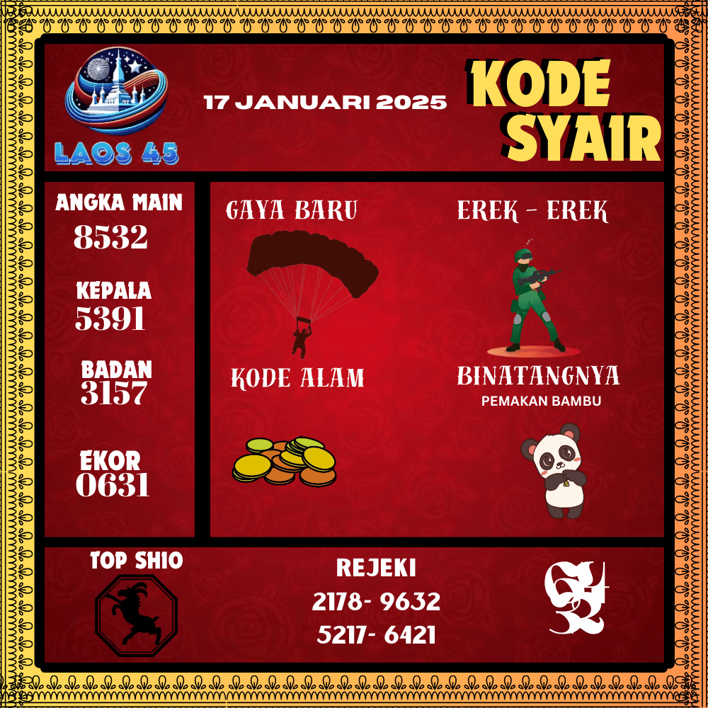 Kode Syair Laos45 Pools - Januari Pools
