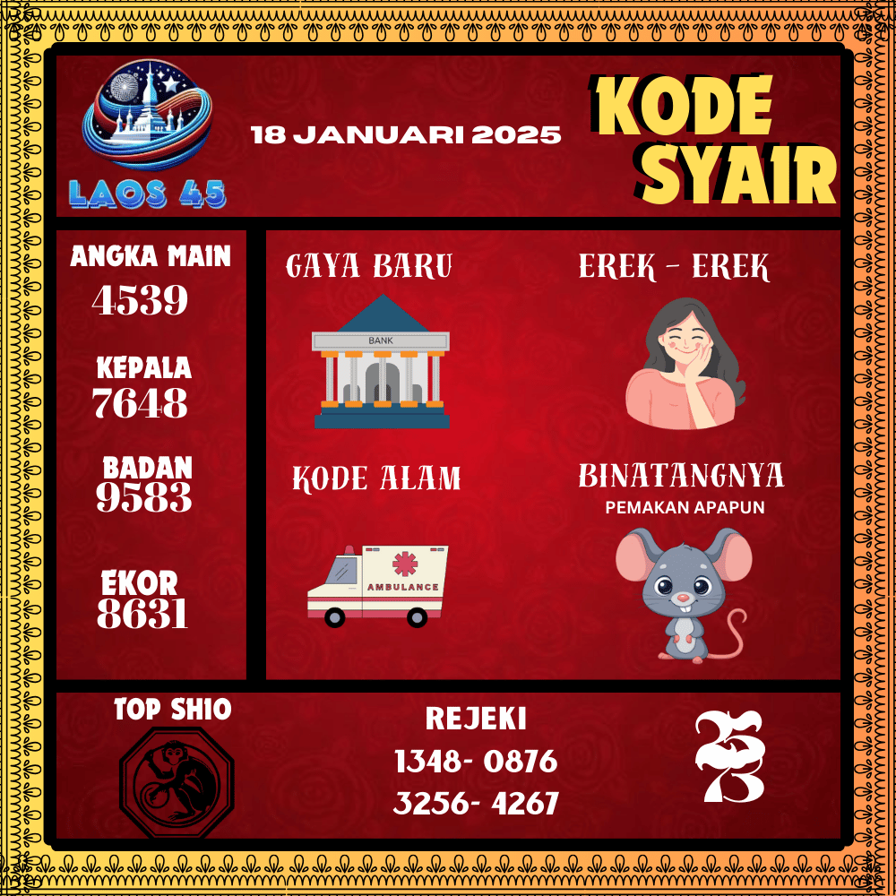 Kode Syair Laos45 Pools - Januari Pools
