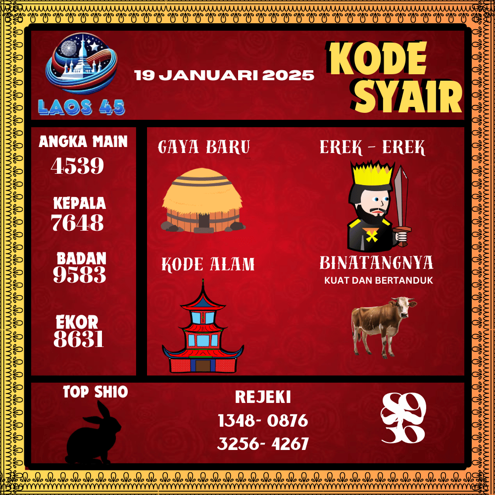 Kode Syair Laos45 Pools - Januari Pools
