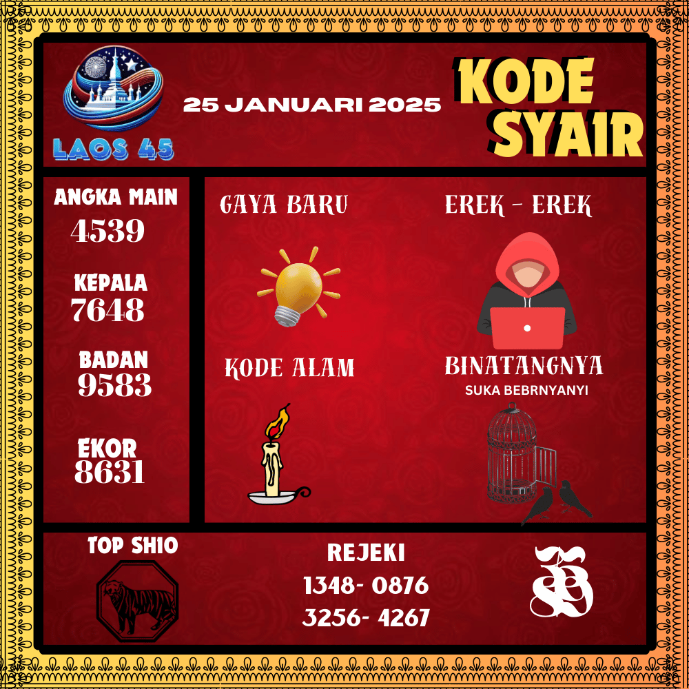 Kode Syair Laos45 Pools - Januari Pools
