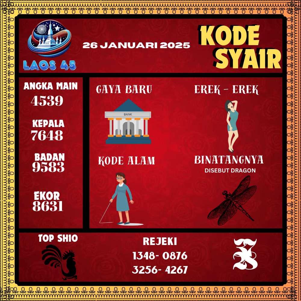 Kode Syair Laos45 Pools - Januari Pools
