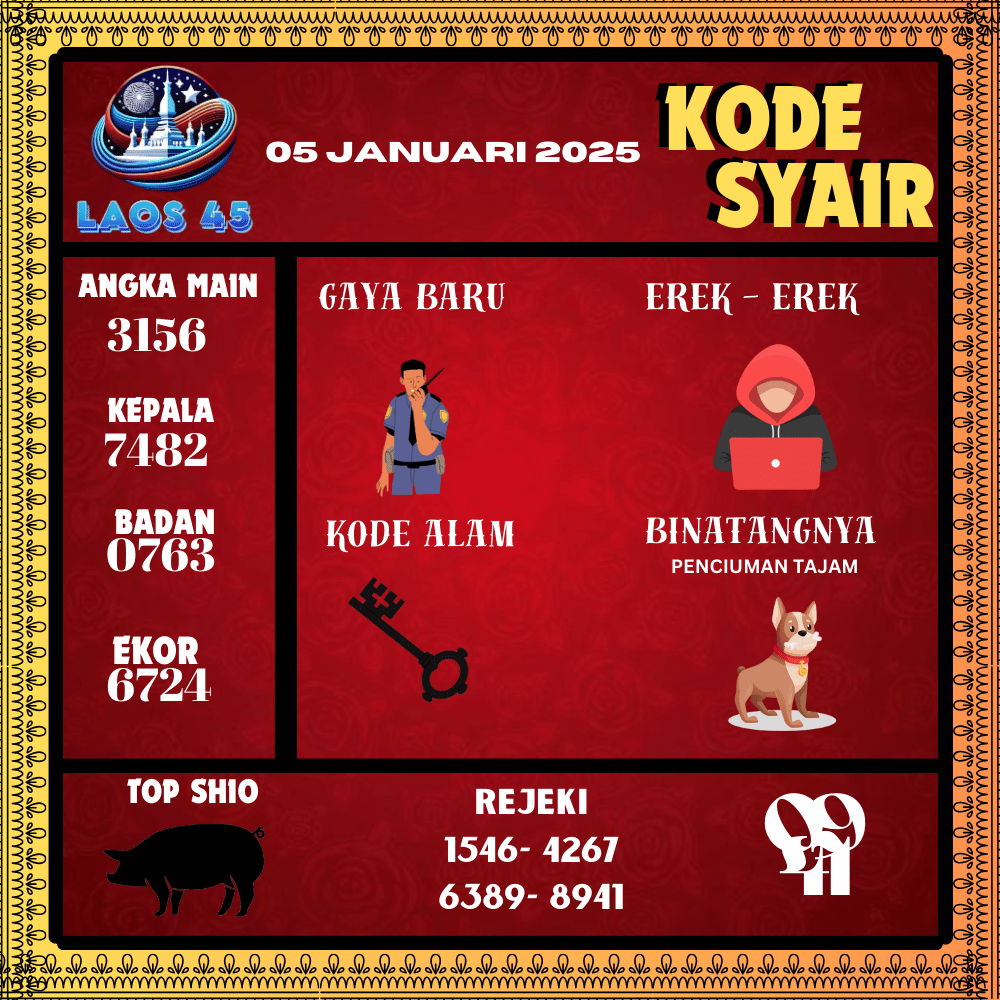 Kode Syair Laos45 Pools - Januari Pools
