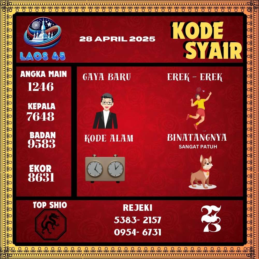 Kode Syair Laos45 Pools - April Pools