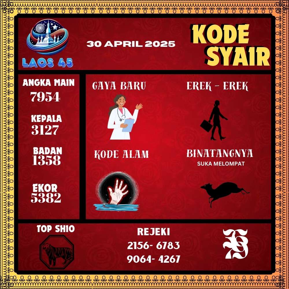 Kode Syair Laos45 Pools - April Pools