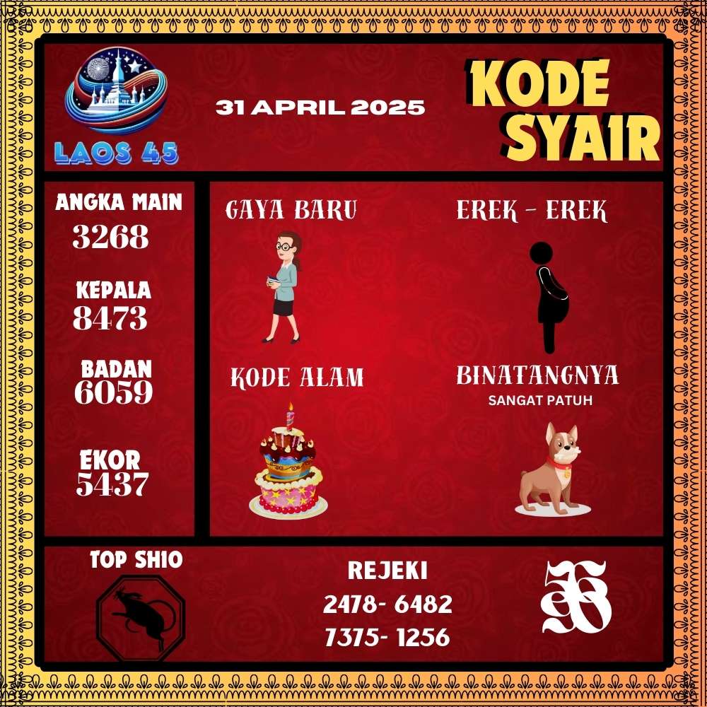 Kode Syair Laos45 Pools - April Pools