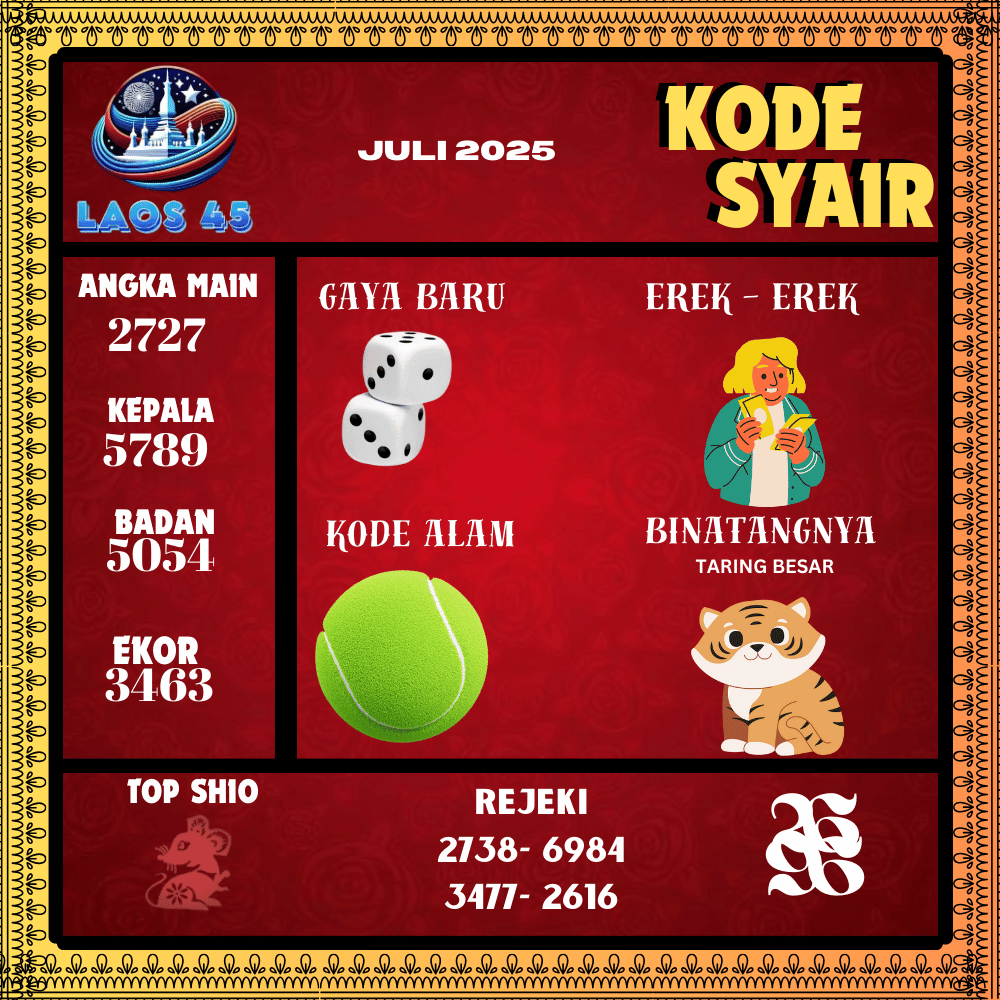 Kode Syair Laos45 Pools - Juli Pools 