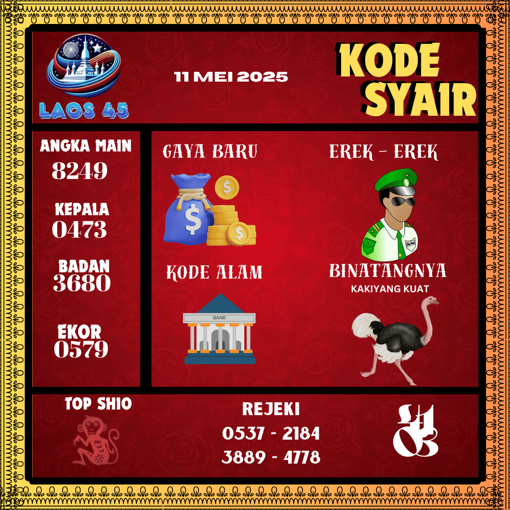 Kode Syair Laos45 Pools - Mei Pools 