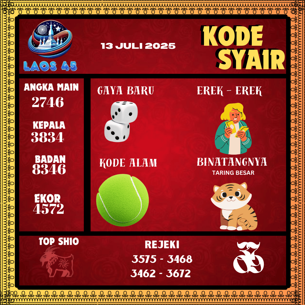 Kode Syair Laos45 Pools - Juli Pools 