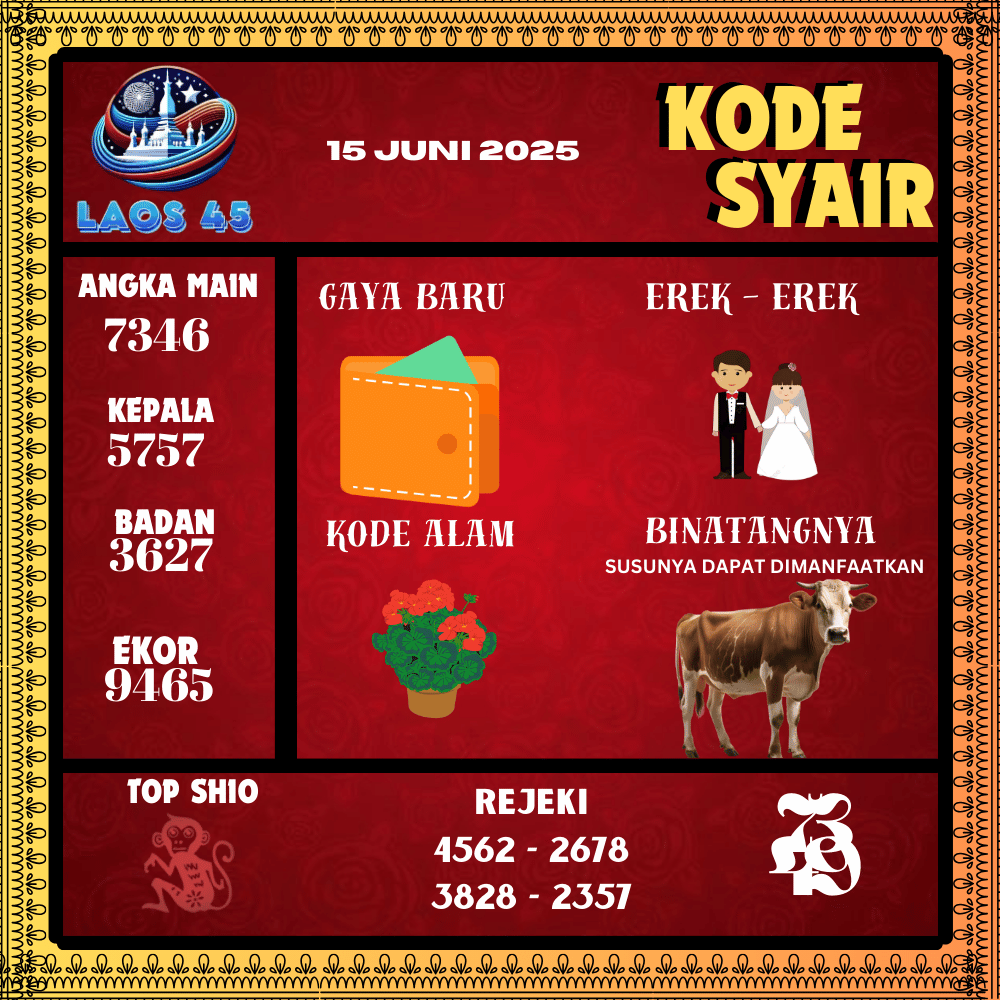 Kode Syair Laos45 Pools - Juni Pools 