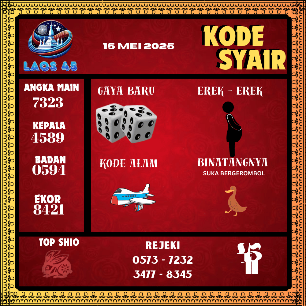 Kode Syair Laos45 Pools - Mei Pools 