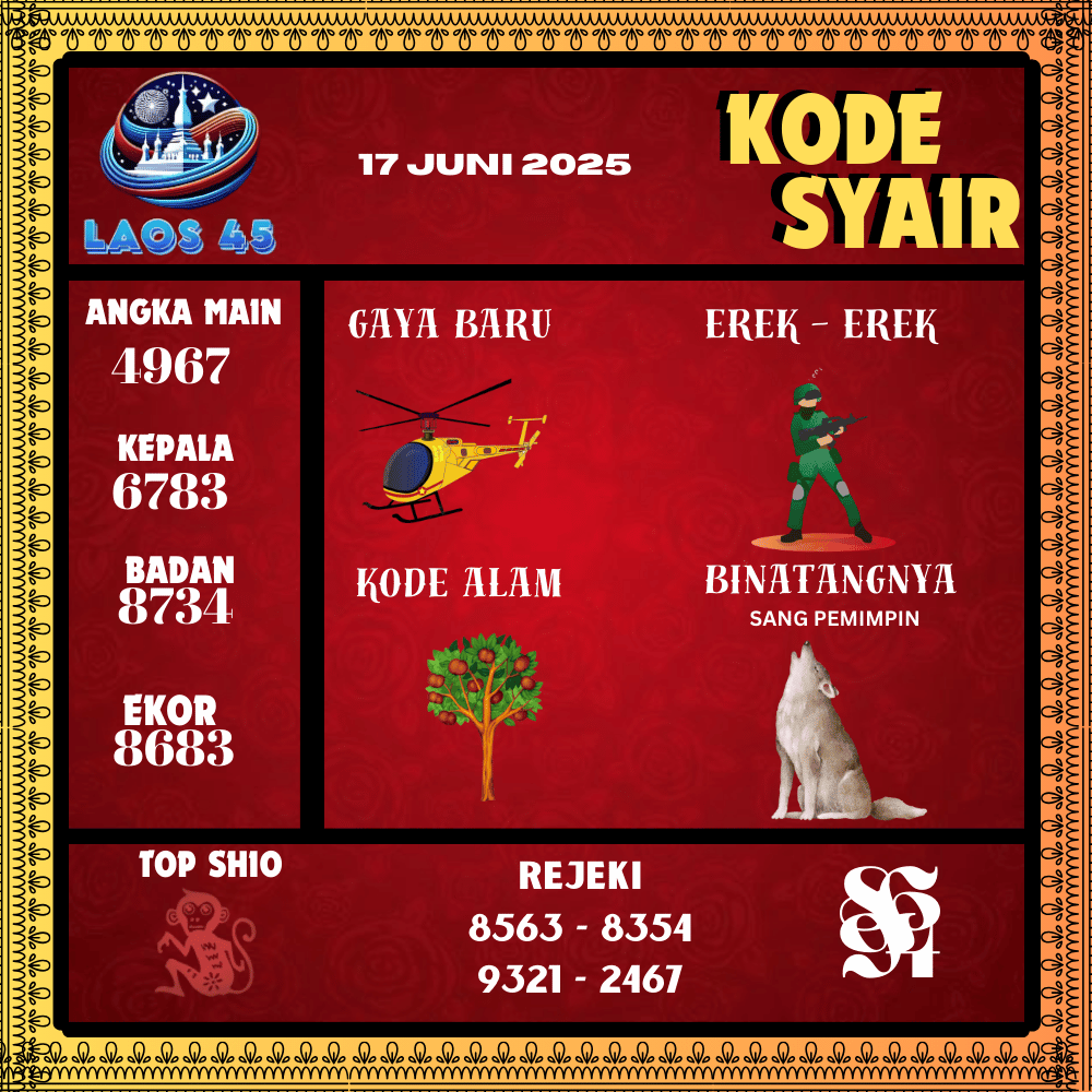 Kode Syair Laos45 Pools - Juni Pools 