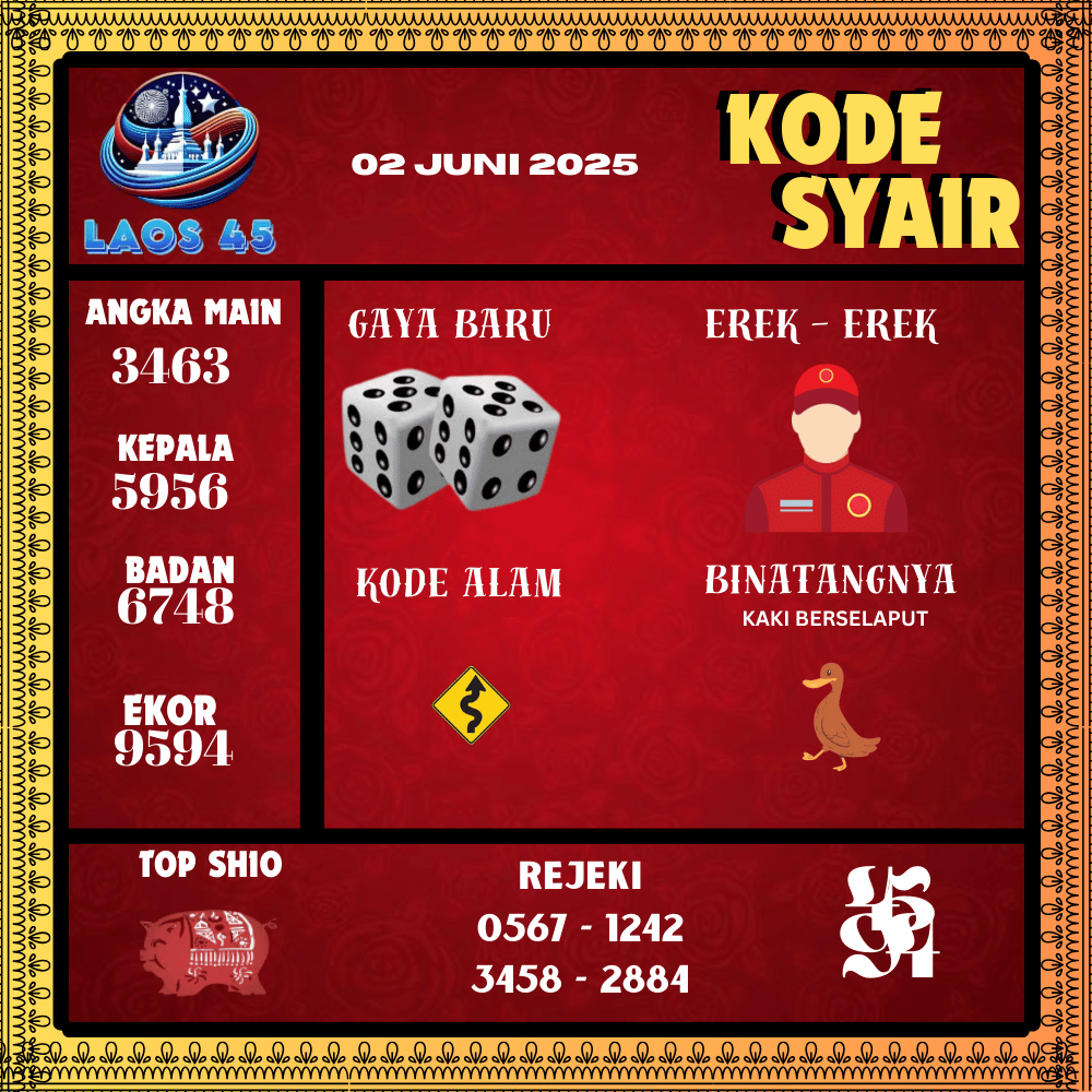 Kode Syair Laos45 Pools - Juni Pools 