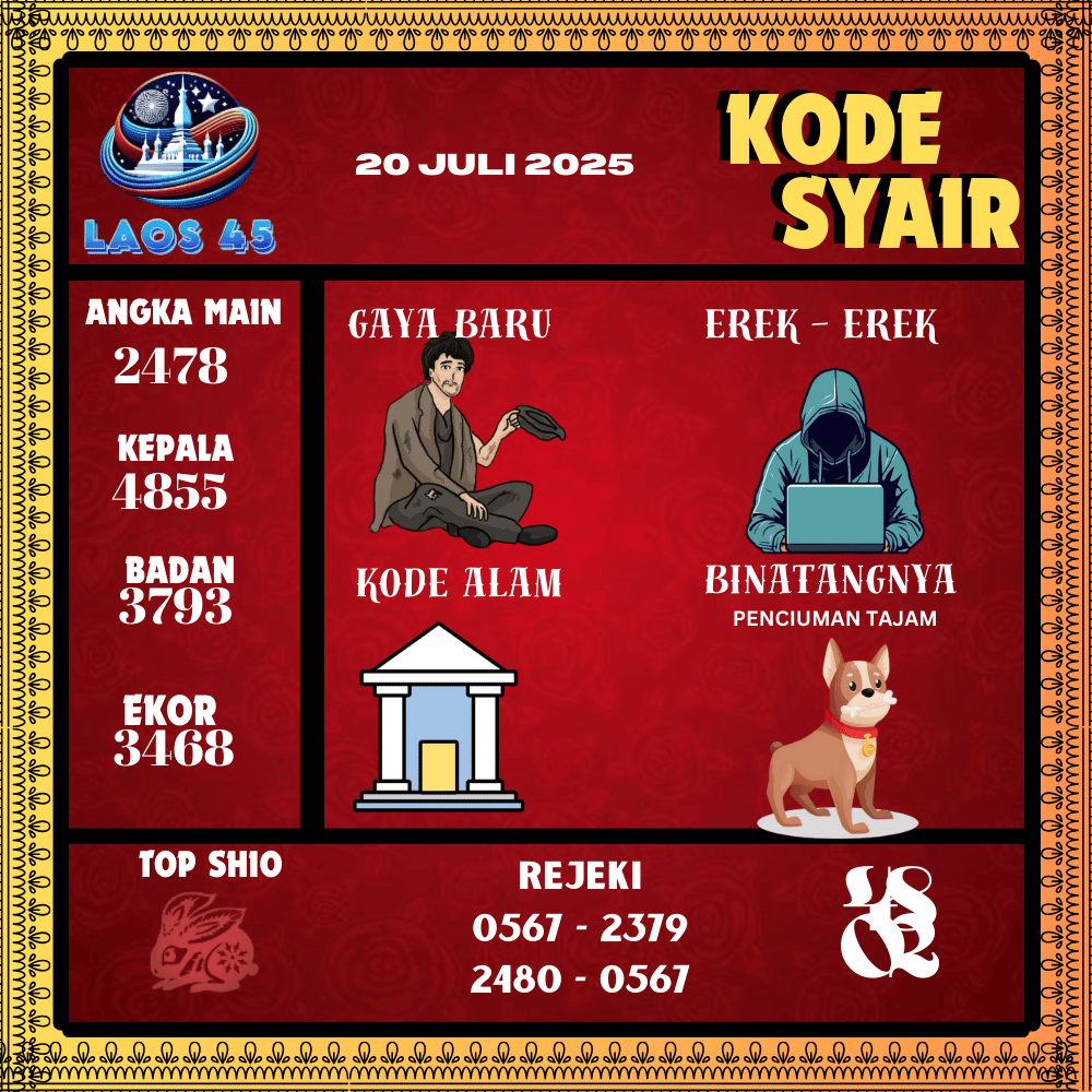 Kode Syair Laos45 Pools - Juli Pools 