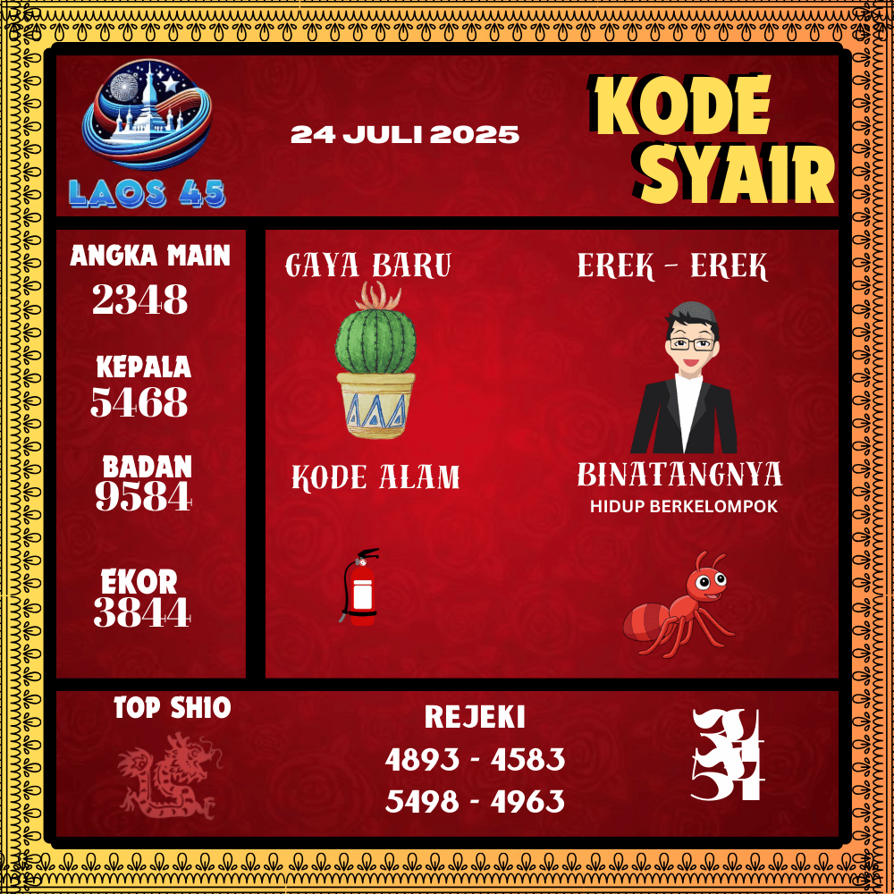 Kode Syair Laos45 Pools - Juli Pools 