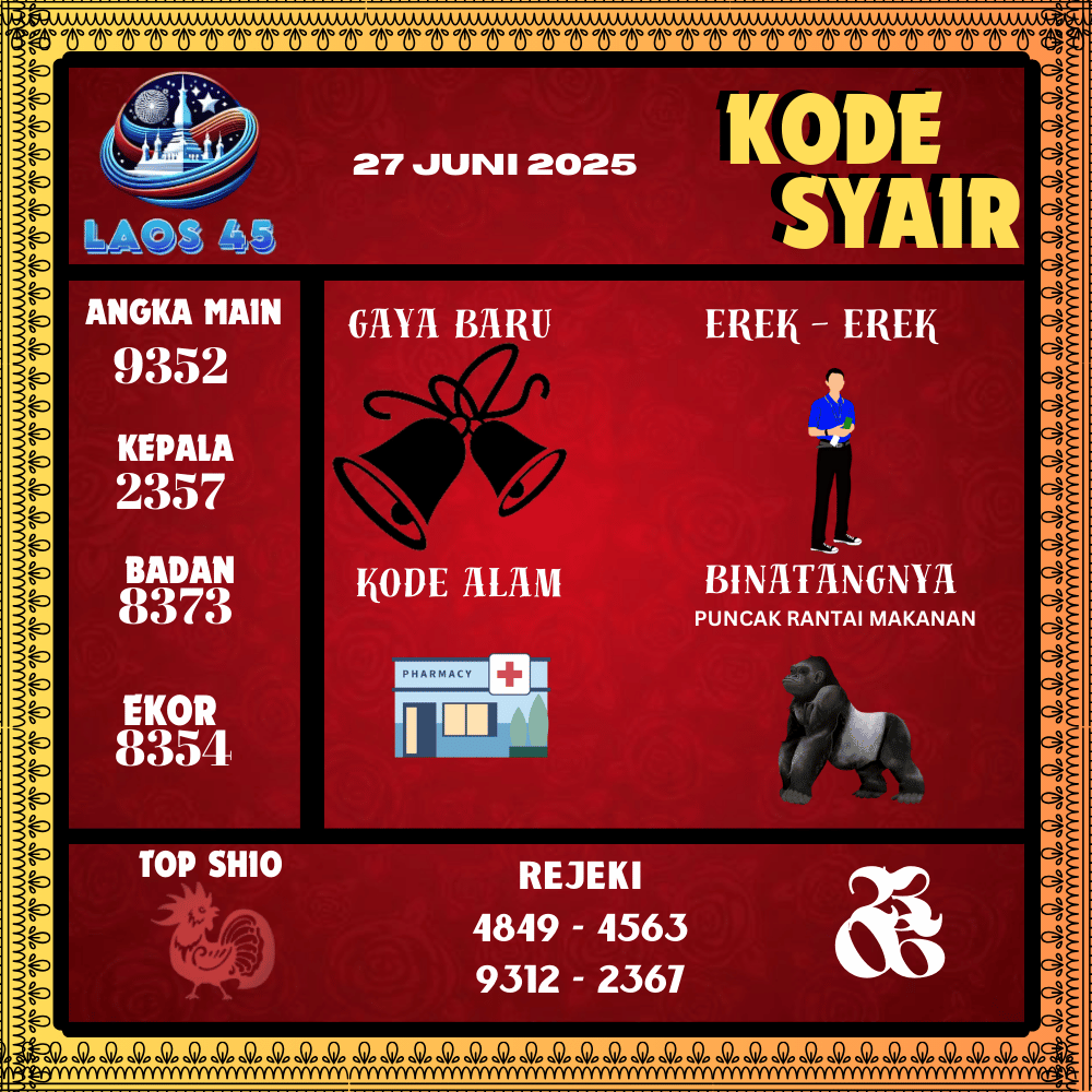 Kode Syair Laos45 Pools - Juni Pools 