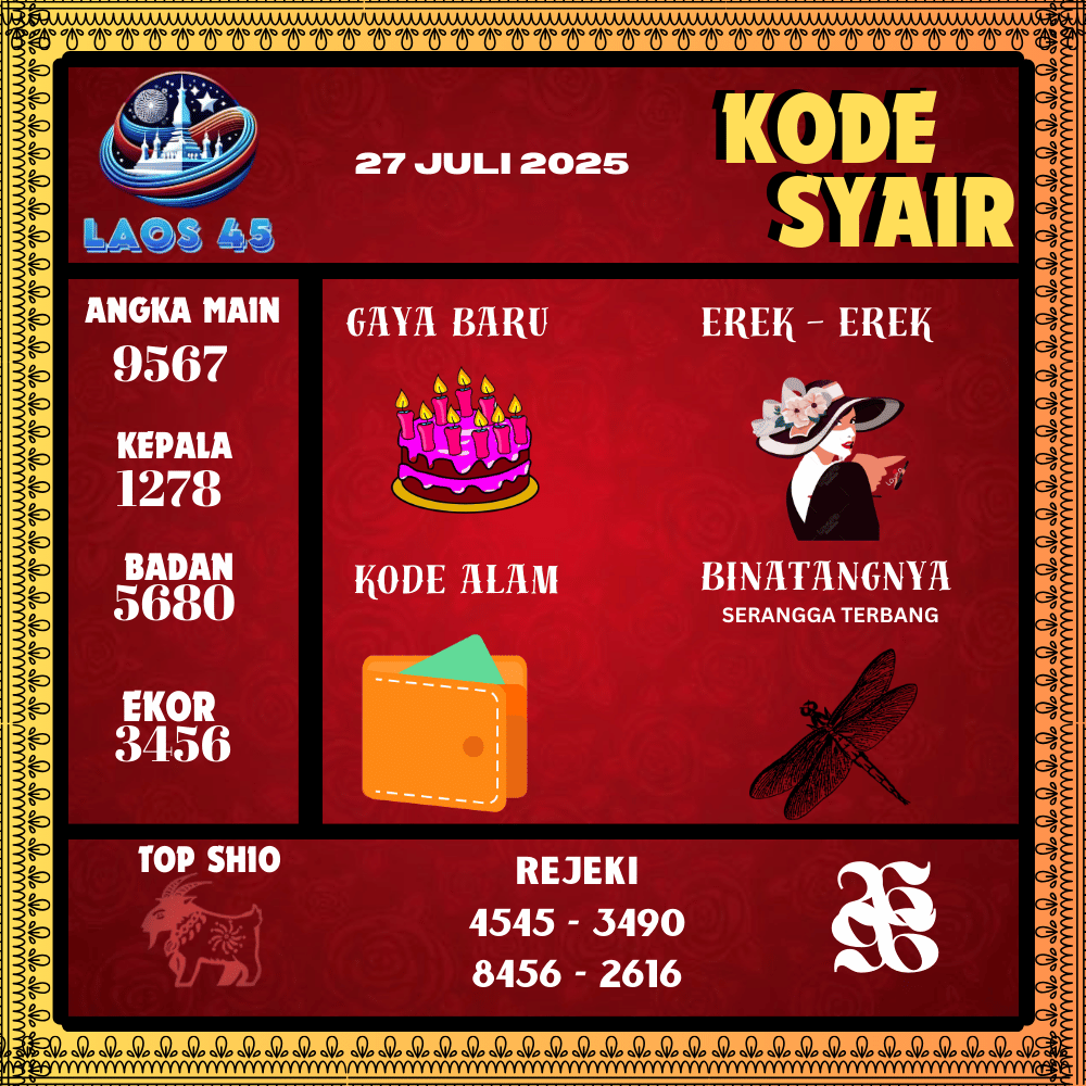 Kode Syair Laos45 Pools - Juli Pools 