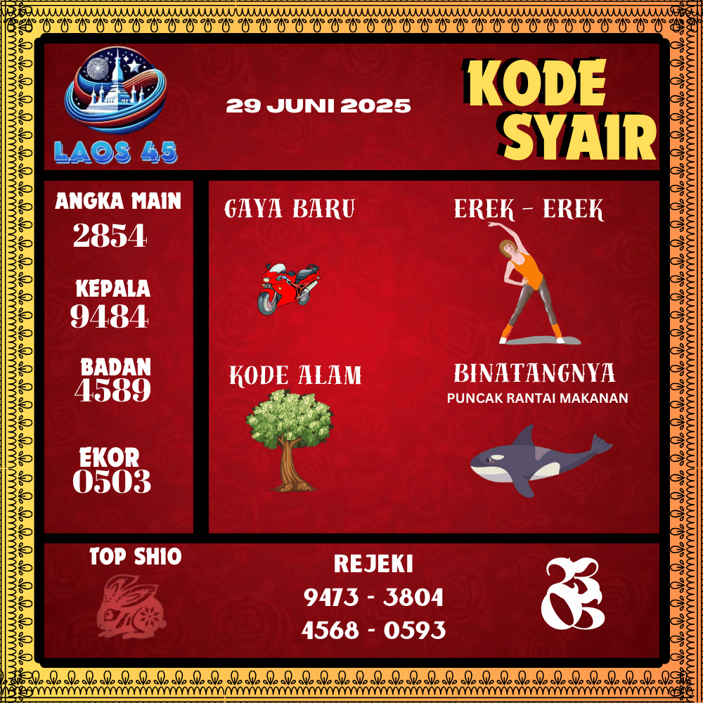 Kode Syair Laos45 Pools - Juni Pools 