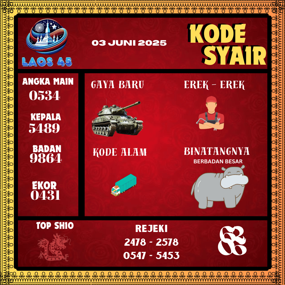 Kode Syair Laos45 Pools - Juni Pools 