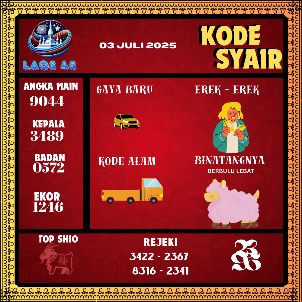 Kode Syair Laos45 Pools - Juli Pools 