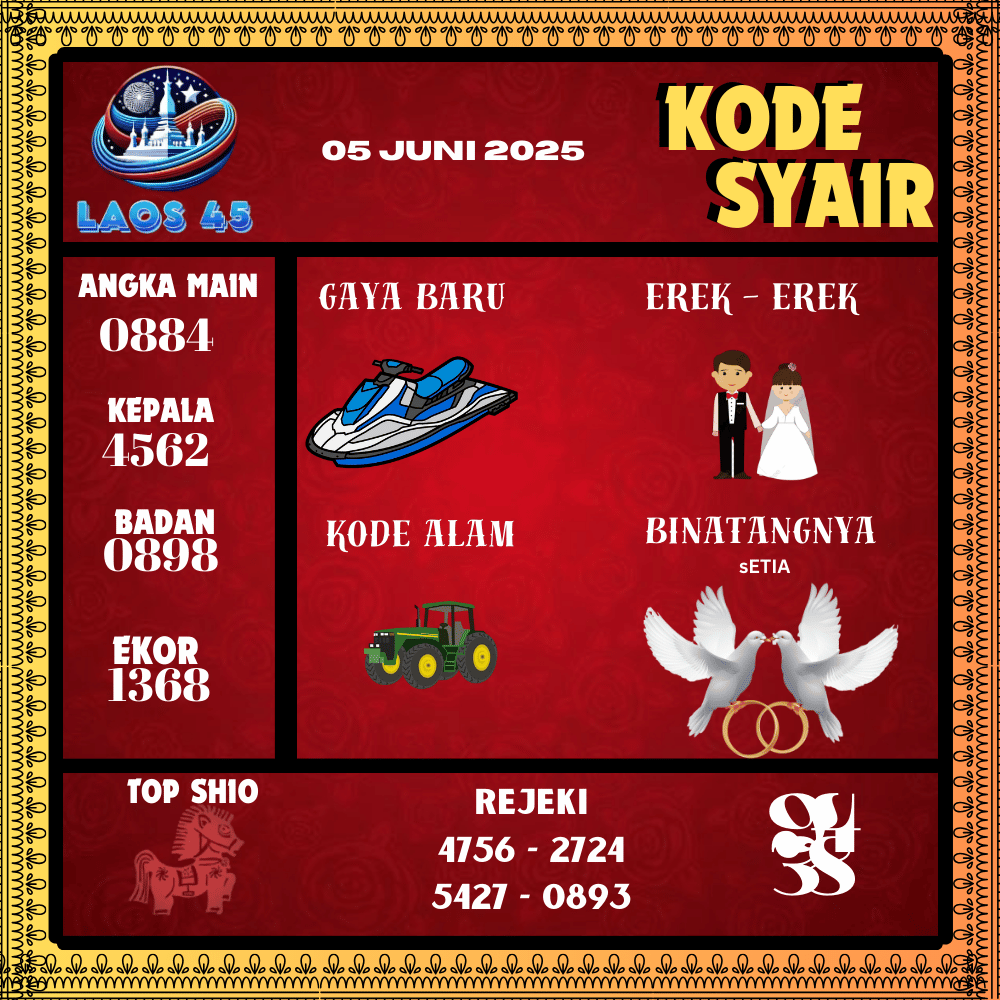 Kode Syair Laos45 Pools - Juni Pools 
