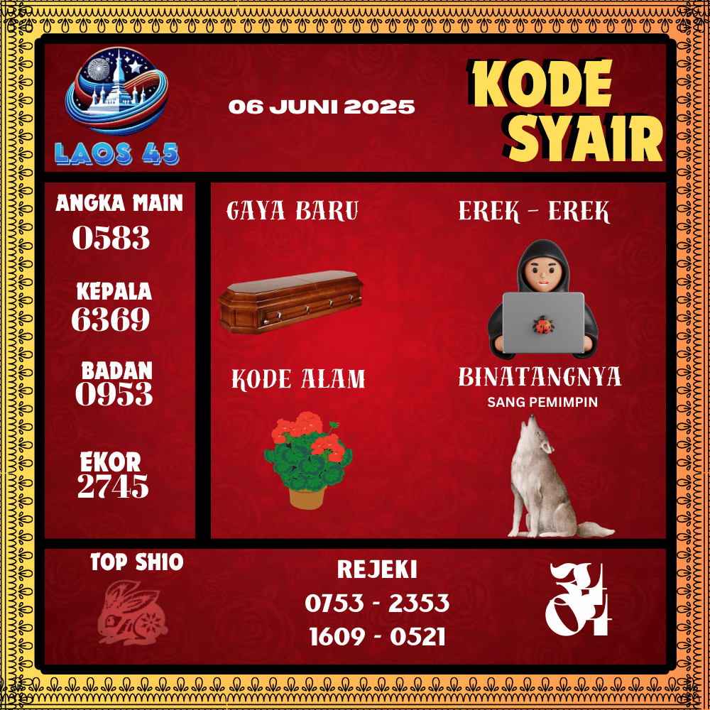 Kode Syair Laos45 Pools - Juni Pools 