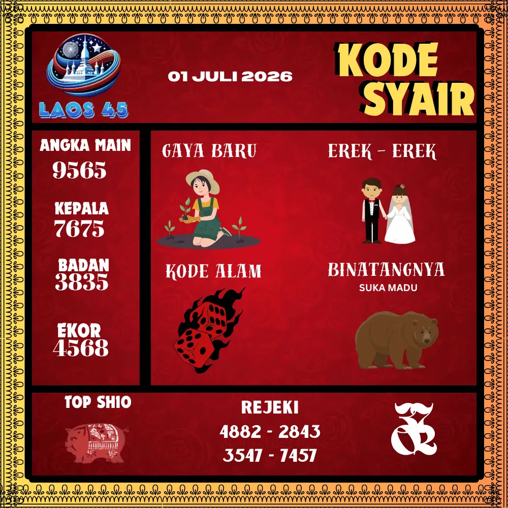 Kode Syair Laos45  Pools - Juli 2026