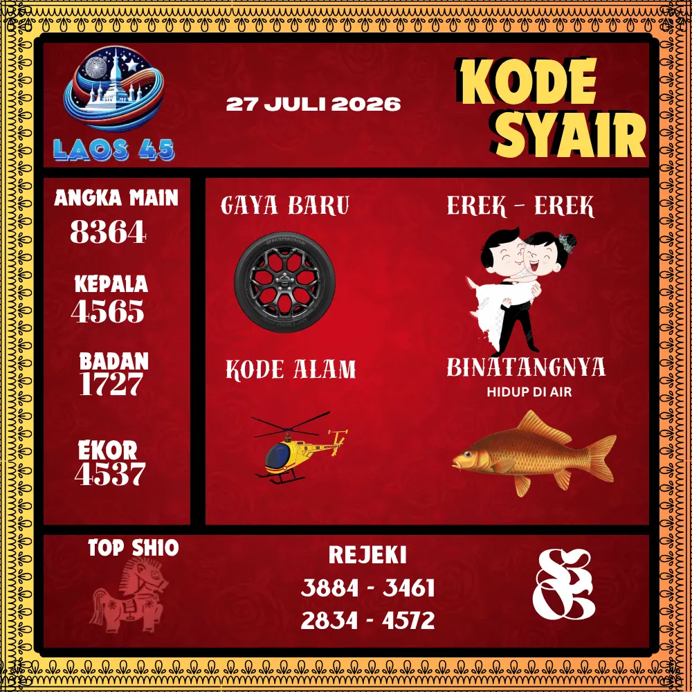 Kode Syair Laos45  Pools - Juli 2026