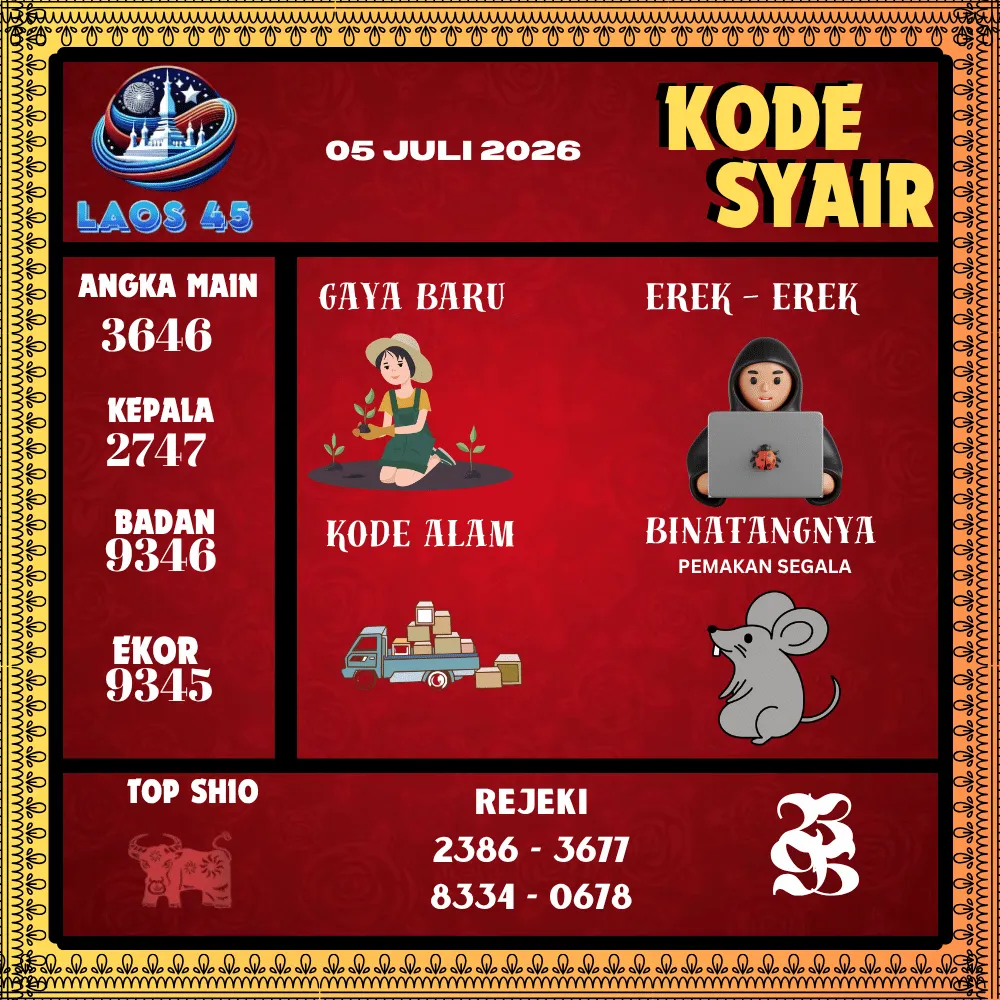 Kode Syair Laos45  Pools - Juli 2026