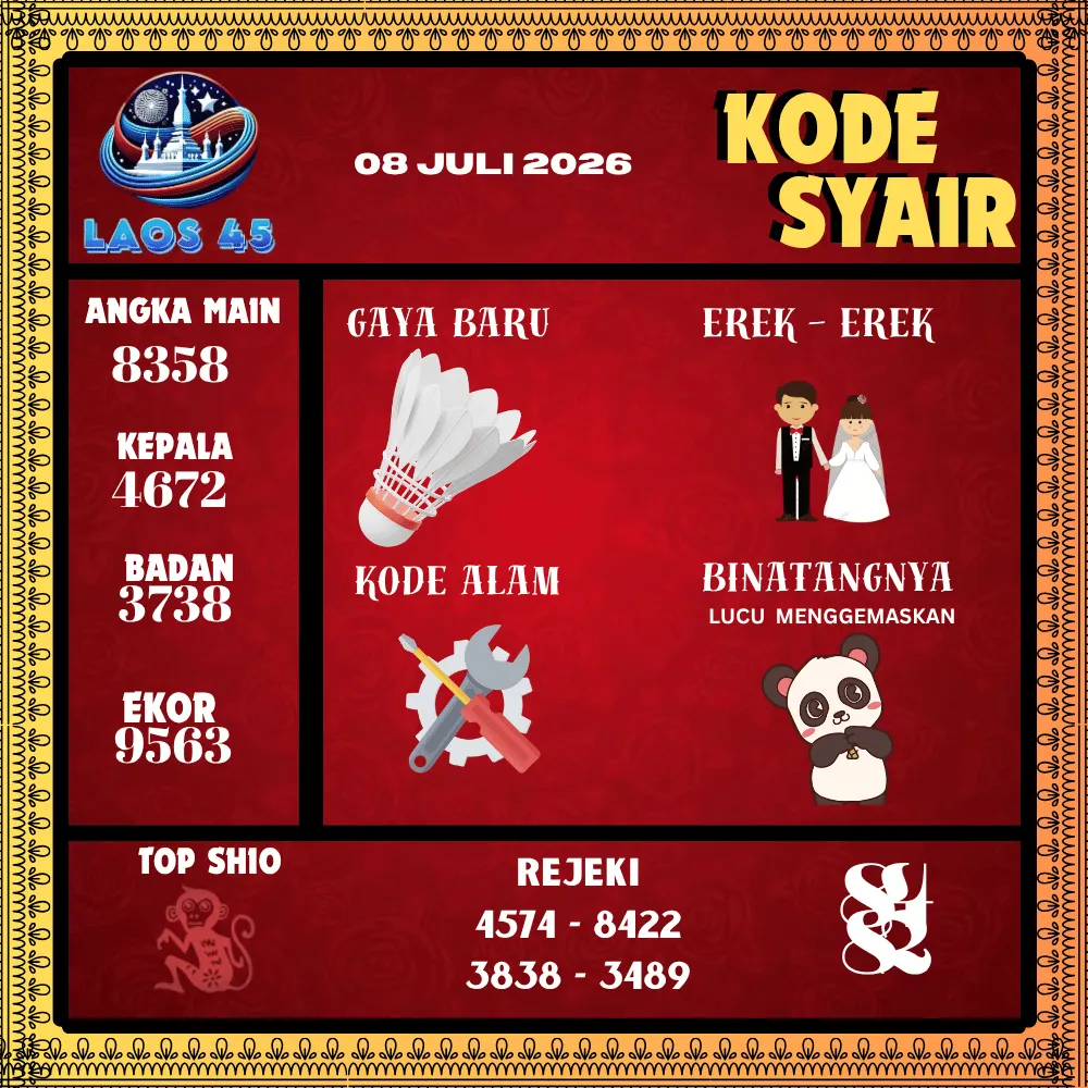 Kode Syair Laos45  Pools - Juli 2026